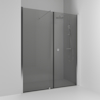 NISCHDUSCH SKOGA RAK/FAST ALU BLANK RÖK INTHT 180X198X3CM