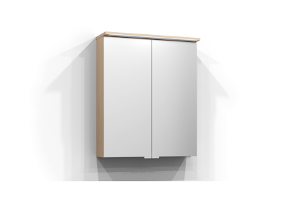 SPEGELSKÅP SKURU PUR EK LED EL2HYLL TVLJ JFB 61X72,5X19CM