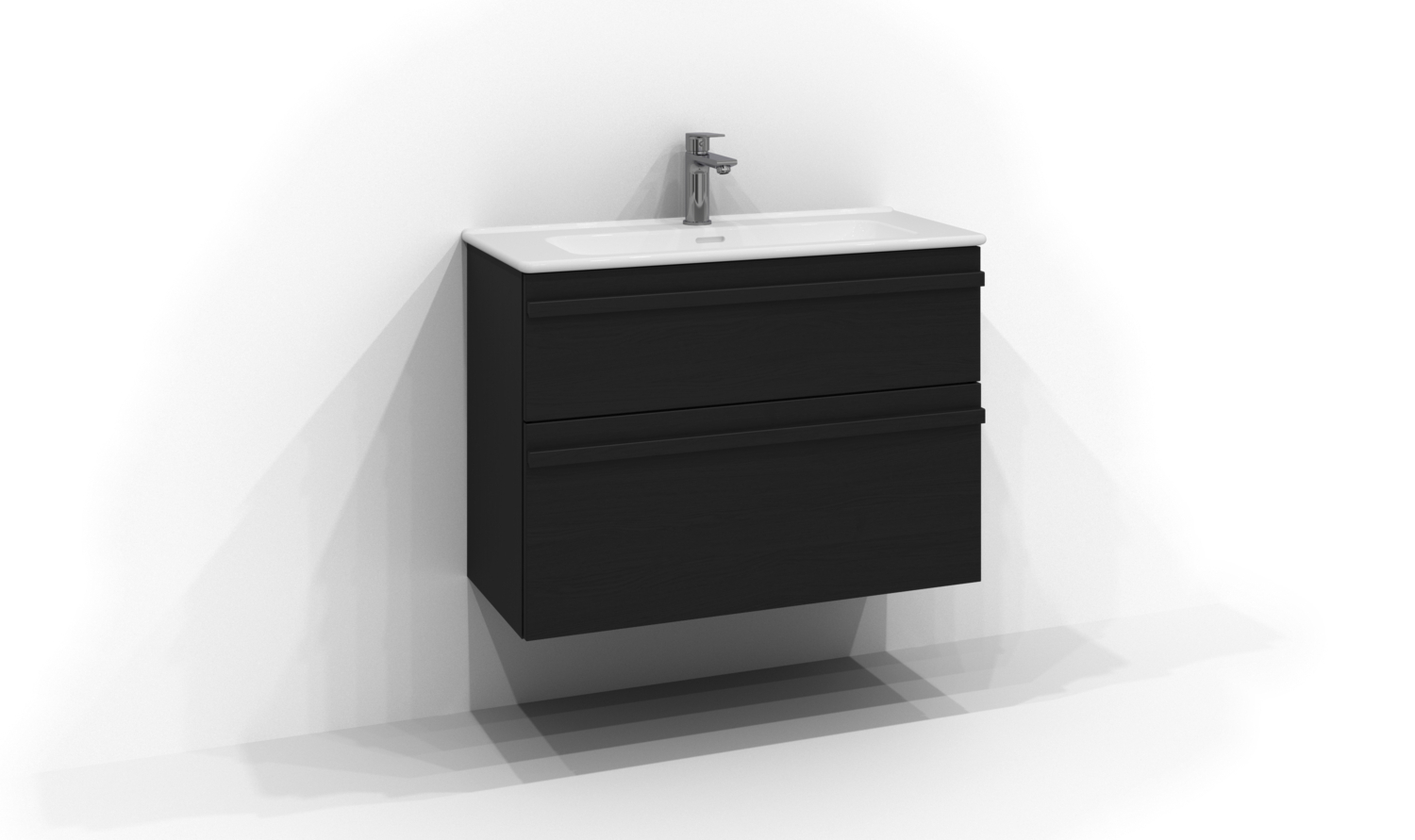 UNDERDEL POEM LIST SVART ASK 2LÅD INTHT 80X57X35CM - Svedbergs