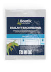 Förpackning Bostik Sealant Backing Rod med illustration av en ödla och ikoner för användning.