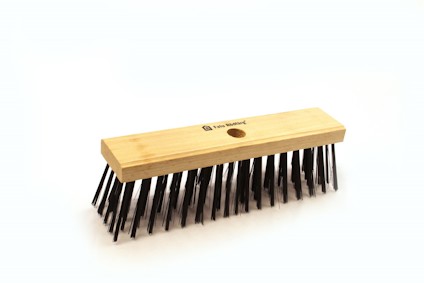 PIASSAVAKVAST MED STÅLBORST