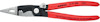 Röda elinstallationstänger med svarta skärblad och text "cap. Ø 15mm / 50mm² Cu/Al do not cut steel". Märkt "Knipex 13 91 200".
