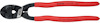 Rödfogade bultsax med svart metallhuvud, präglad text "KNIPEX 71 01 250" på handtaget.