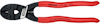 Röd-handtag avbitartång med svarta skär, märkt "KNIPEX" och "71 31 200".
