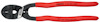 Tång med röda handtag och svart huvud, märkt "KNIPEX" och med text på handtaget.