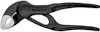Tång med svarta handtag och silverfärgade käftar. Texten "KNIPEX" syns på verktyget.