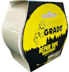 Transparent reparationstejp i en svart kartong med texten "Ultra Grade Repair Tape Transparent" och en illustration av en figur.