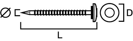 KLOCKSPIK VARMFÖRZINKAD KAMG BRICKA 3,7X100MM 100ST