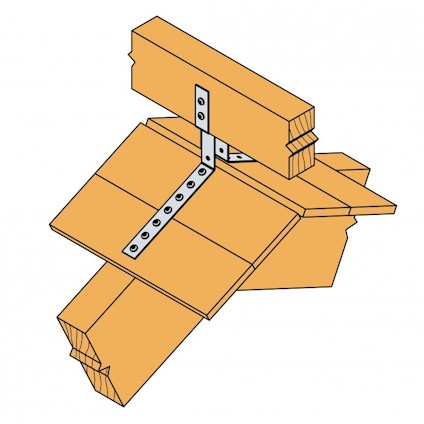 TOPPLÄKTSBESLAG TOL 253X20X40X1,5 SST