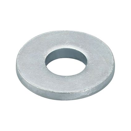 Metallbricka med cirkulärt hål i mitten, sett mot en vit bakgrund.