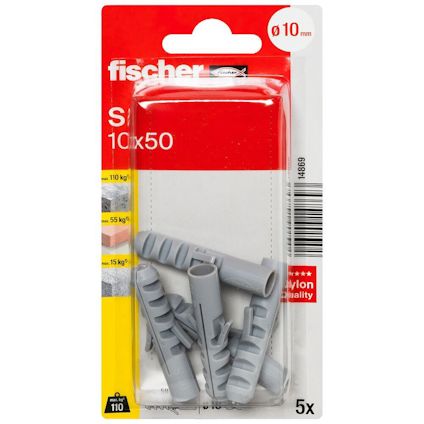NYLONPLUGG FISCHER S 10 K 5P