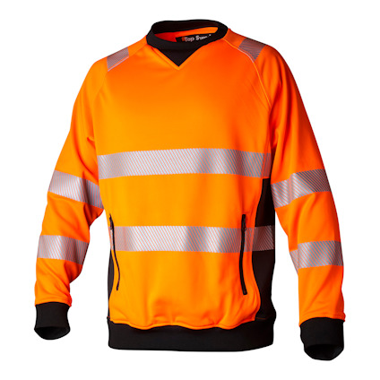 TRÖJA 132 TOP SWEDE VARSELORANGE/SVART M