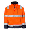 JACKA 3816 HI-VIS TOP SWEDE VARSELORANGE/MARINBLÅ XL