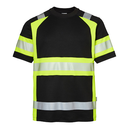 T-SHIRT 600 TOP SWEDE SVART/VARSELGUL L