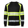 T-SHIRT 601 LS TOP SWEDE SVART/VARSELGUL M