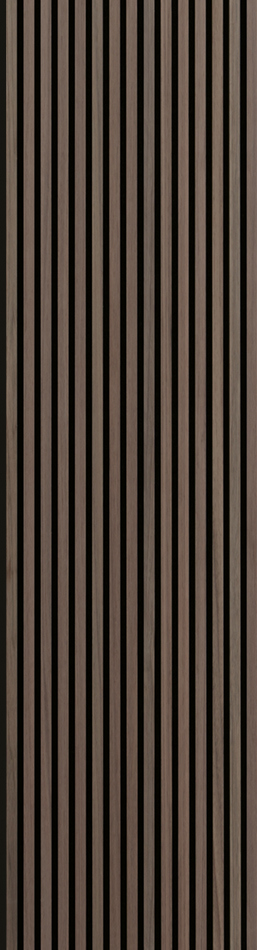 VÄGGPANEL AKUSTIK PREMIUM WALNUT 22X605X2440MM - Bo Andrén