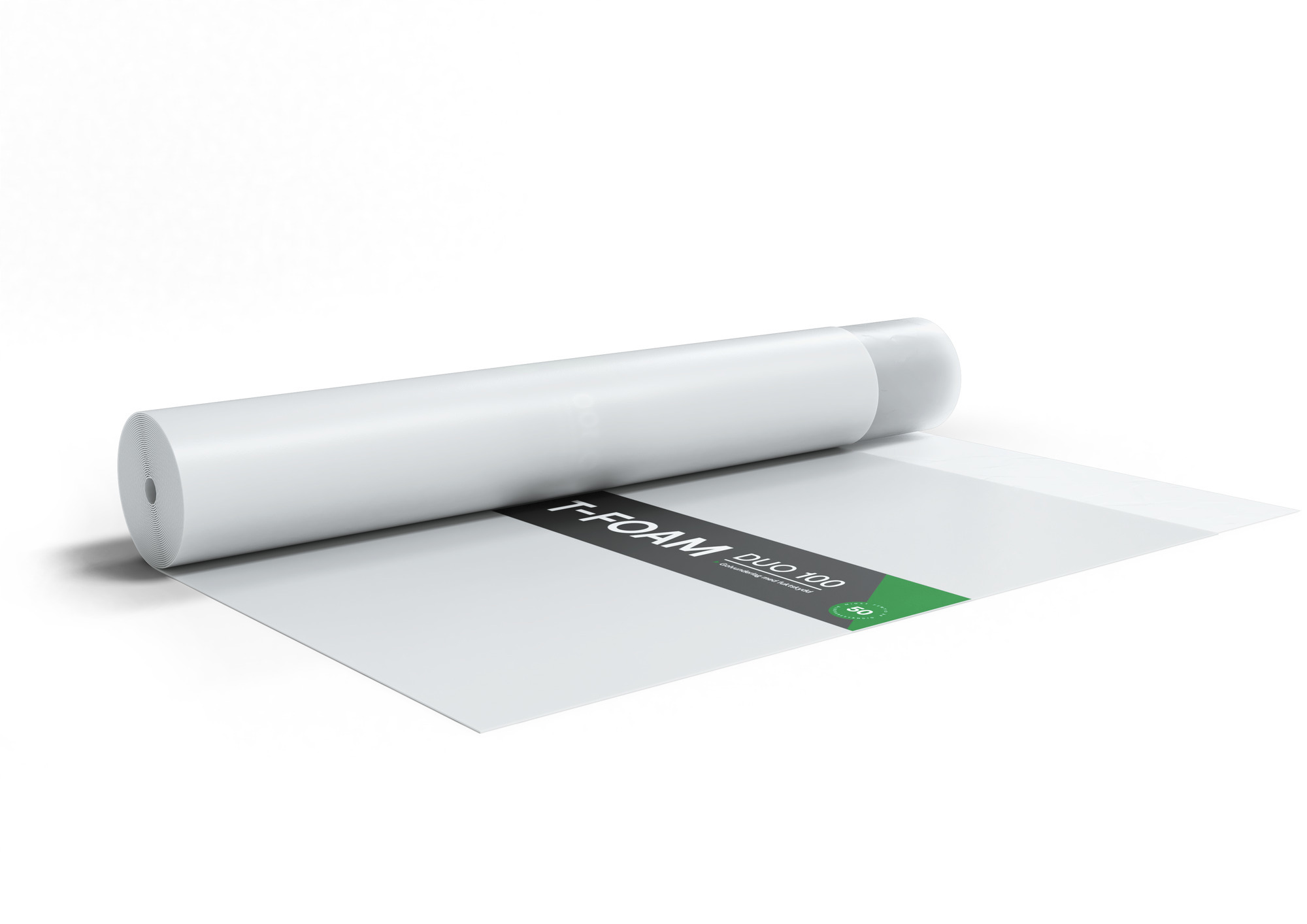 GOLVUNDERLAG T-FOAM DUO 100 1200 X 2 MM X 12,5 M - T-emballage