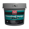 Grå hink med handtag och text "CascoProff Design Floor Adhesive" på etiketten, med Casco-logotyp.