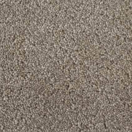 Beige, strukturerat textilgolv med tät lugg.