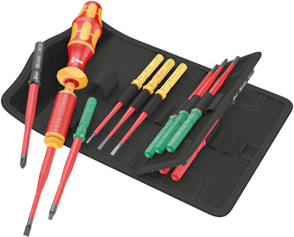 SKRUVMEJSELSATS VDE 15 WERA TORQUE EXTRA SLIM 1