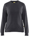 Mellangrå sweatshirt med långa ärmar och rund halsringning, etikett med logotyp vid fållen.