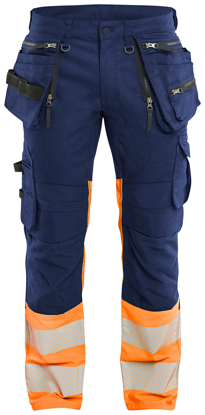 BYXA 11301149 BLÅKLÄDER MARINBLÅ/ORANGE - Blåkläder