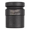 Cylindrisk metallhylsa med texten "Milwaukee 1618DSL70 1.1/8" ingraverad på sidan.