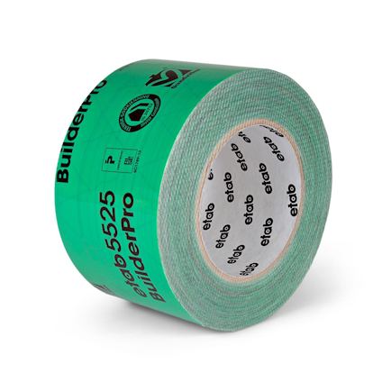 BYGGFOLIETEJP 5525 ETAB GRÖN 75MMX25M