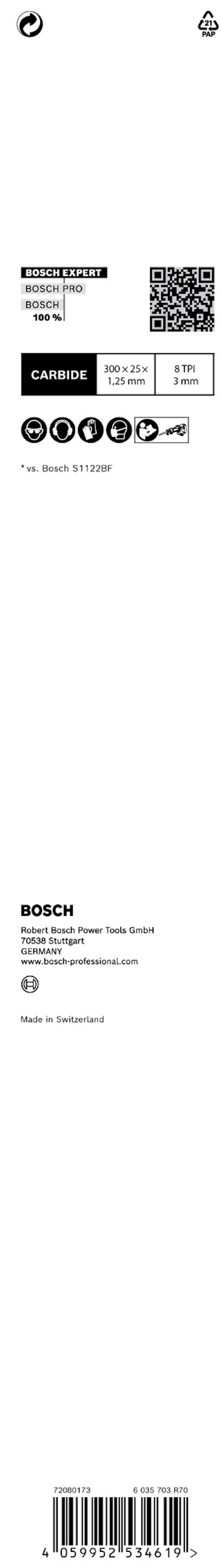 TIGERSÅGBLAD S1255CHC METAL