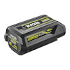 Ryobi-batteri med texten "Maxpower Edge 4Ah" och "High Performance" på sidan.