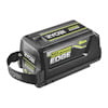 Svart batteri med text "RYOBI MAXPOWER HIGH PERFORMANCE EDGE 8Ah" och ett handtag på sidan.