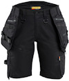 Svarta hantverksshorts med flera fickor och hållare. Märke: Blåkläder.