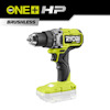 Grön och svart sladdlös borrskruvdragare med märket "Ryobi ONE+ HP Brushless 18V".