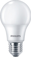 LED-lampa med metallisk sockel och texten "Philips" på glaset.