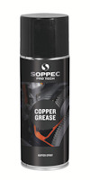 Sprejburk med texten "Soppec Pro Tech Copper Grease".