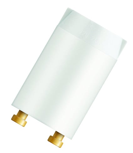 Rektangulärt objekt med två gyllene stift på ena sidan mot vit bakgrund.