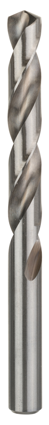 Metallborr i stål med spiraldesign.