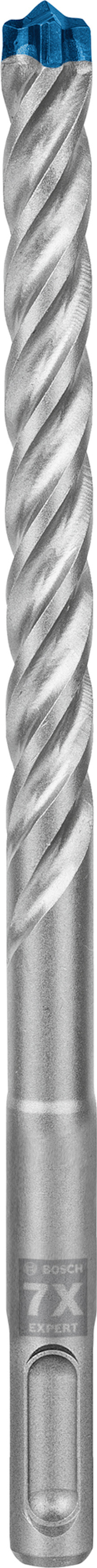 Metallborr med spiralformad design och blå spets.