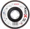 Sliprondell Bosch X-LOCK för metall, kornstorlek 60, diameter 125 mm, maxhastighet 80 m/s. Art. nr. 2 608 619 804.