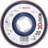 BOSCH X-LOCK slipskiva för metall, 120 korn, 125x22,23 mm, maxhastighet 80 m/s.