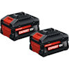 Två svarta och röda Bosch Expert 18V batteripack med texten "HIGH POWER" och "6.0 Ah".