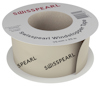 Rulle med Swisspearl Windstopper Tape, 75 mm x 25 m, etikett på toppen med produktnummer och streckkod.