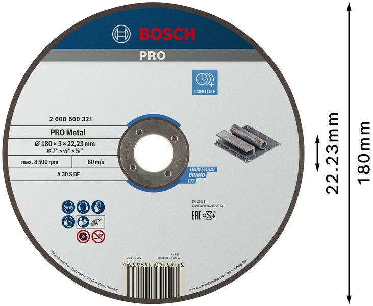 KAPSKIVA BOSCH EXPORT FOR METAL - Bosch