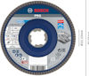 Slipskiva från Bosch, PRO-serien, Ø125 mm, blå och grå med produktinformation och symboler.