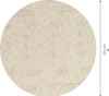 Rund sliprondell, beige sandpapper, 125 mm i diameter.