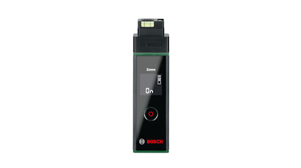 Digitalt mätverktyg från Bosch med LCD-skärm och knappar.