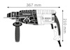 Illustration av Boschhammar borrar, modell GBH 2-20 D, med måtten 367 mm x 210 mm.