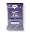 Paket med blå och vit design, text: "TVÄTT DIREKT" och "JAPE". Förpackningen innehåller 5 tvättdukar.