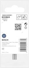 Förpackning med streckkod, QR-kod och text relaterad till Bosch Power Tools, produkten tillverkad i Kina.