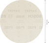 Rundt slipark med texten "BOSCH" och "P180". Diameter 125 mm angivet.